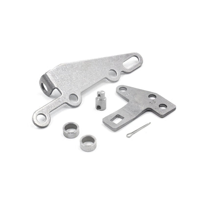 For Turbo TH400 TH350 TH250/200 TH200-4R TH700-R4 4L60 35498 Shifter Bracket Kit(Silver) by buy2fix