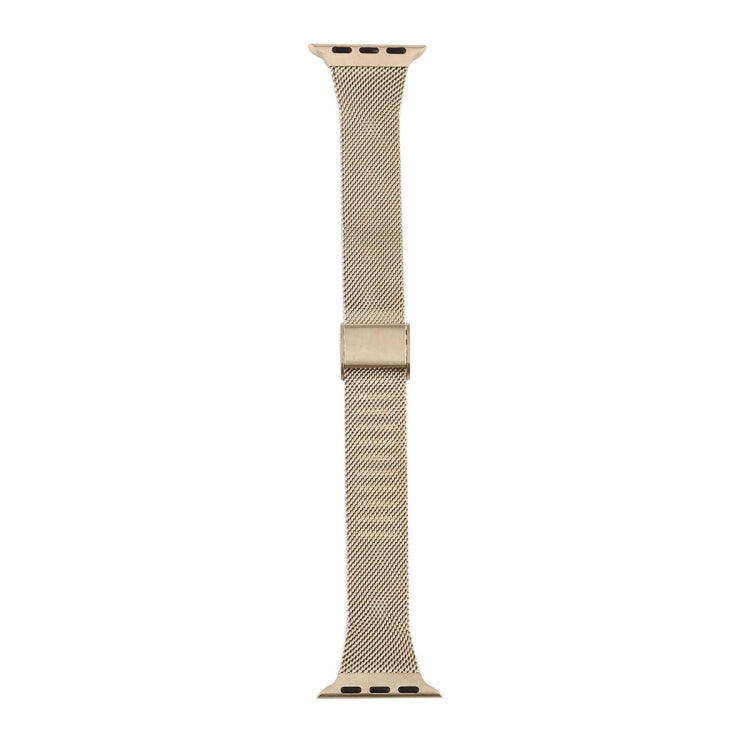 For Apple Watch Series 9&8&7 41mm / SE 3&SE 2&6&SE&5&4 40mm / 3&2&1 38mm Milanese Stainless Steel Watch Band(Vintage Gold) - Watch Bands by buy2fix | Online Shopping UK | buy2fix