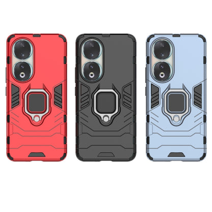 For Honor 90 Magnetic Ring Holder PC + TPU Phone Case(Black) by buy2fix