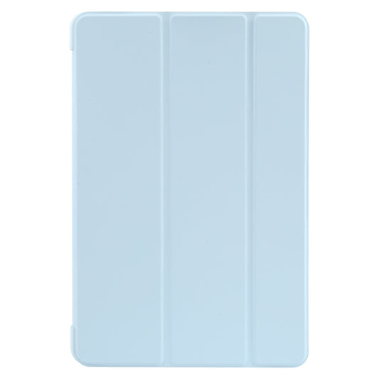 For Huawei MatePad 11 2023 GEBEI 3-folding Holder Shockproof Flip Leather Tablet Case(Sky Blue) - Huawei by GEBEI | Online Shopping UK | buy2fix