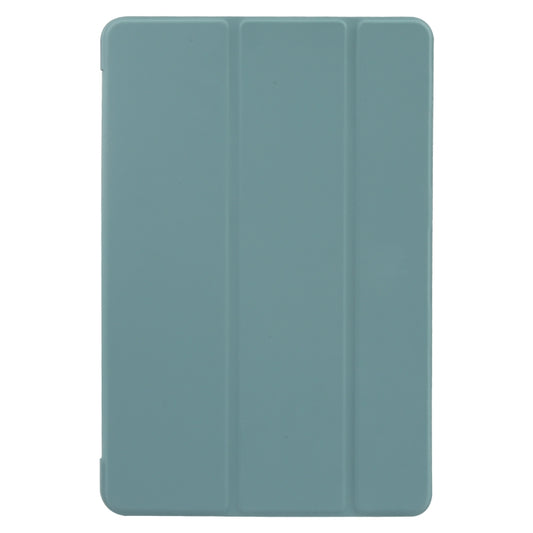 For Huawei MatePad 11 2023 GEBEI 3-folding Holder Shockproof Flip Leather Tablet Case(Dark Green) - Huawei by GEBEI | Online Shopping UK | buy2fix