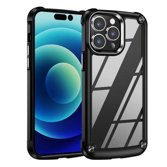 For iPhone 15 Pro Max TPU + PC Lens Protection Phone Case(Black) - iPhone 15 Pro Max Cases by buy2fix | Online Shopping UK | buy2fix
