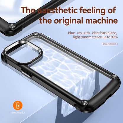 For iPhone 15 Pro Max TPU + PC Lens Protection Phone Case(Black) - iPhone 15 Pro Max Cases by buy2fix | Online Shopping UK | buy2fix
