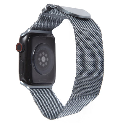 For Apple Watch 8 45mm Milanese Metal Magnetic Watch Band(Space Grey) by buy2fix