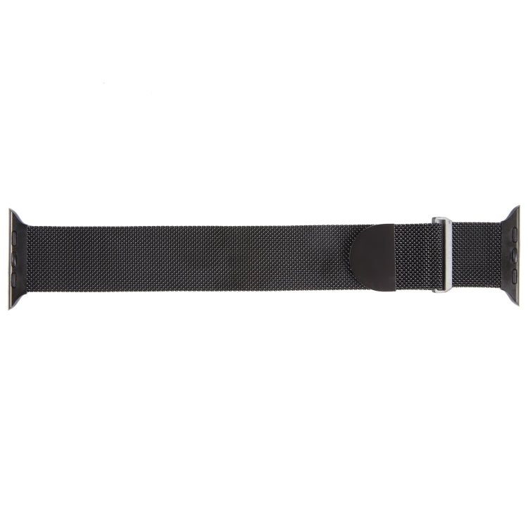 For Apple Watch 7 41mm Milanese Metal Magnetic Watch Band(Black) - Watch Bands by buy2fix | Online Shopping UK | buy2fix
