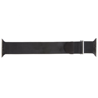 For Apple Watch 7 41mm Milanese Metal Magnetic Watch Band(Black) - Watch Bands by buy2fix | Online Shopping UK | buy2fix