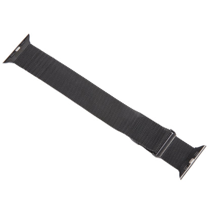 For Apple Watch 7 41mm Milanese Metal Magnetic Watch Band(Black) - Watch Bands by buy2fix | Online Shopping UK | buy2fix