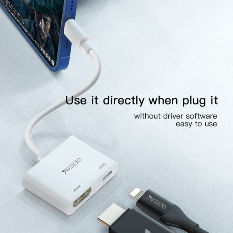 Yesido HM06 8 Pin to HDMI Audio Video Adapter - Converter & Adapter by Yesido | Online Shopping UK | buy2fix