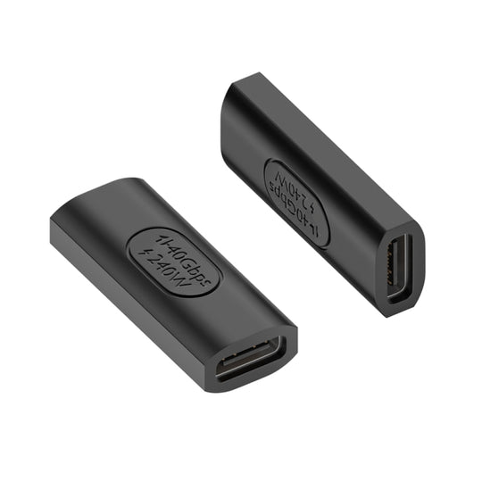 Adaptateur USB-C/Type-C femelle vers USB-C/Type-C femelle 40 Gbit/s 240 W (noir)