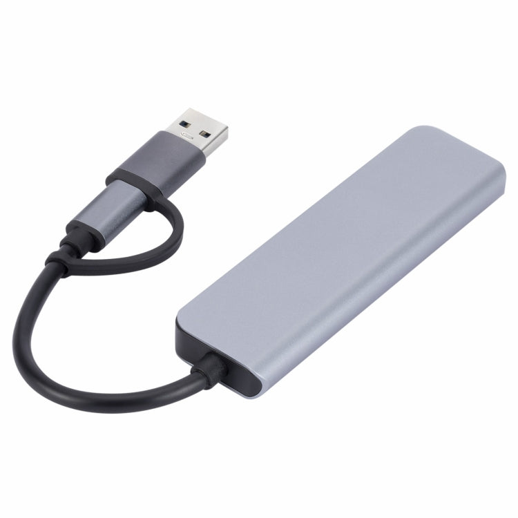 2302 5 in 1 USB+USB-C/Type-C to USB Multi-function Docking Station HUB Adapter by buy2fix
