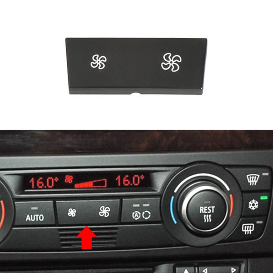 Pour BMW série 1/série 3/X1/X3 conduite à gauche voiture climatiseur panneau bouton de commutation clé de Volume d'air sans OFF 6411 9320 348-MA