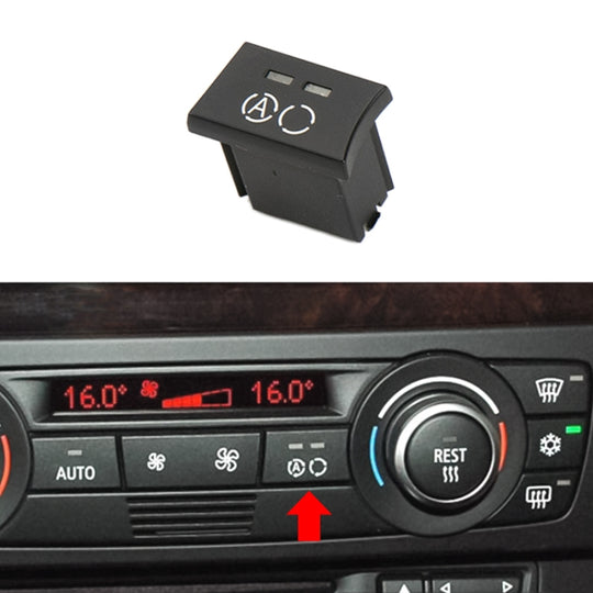 Bouton de commutation du panneau de climatiseur de voiture, pour BMW série 1/série 3/X1/X3, conduite à gauche, clé A 64119320348-A2