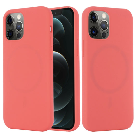 For iPhone 15 Pro Shockproof Silicone Magsafe Phone Case(Pink Orange) - iPhone 15 Pro Cases by buy2fix | Online Shopping UK | buy2fix