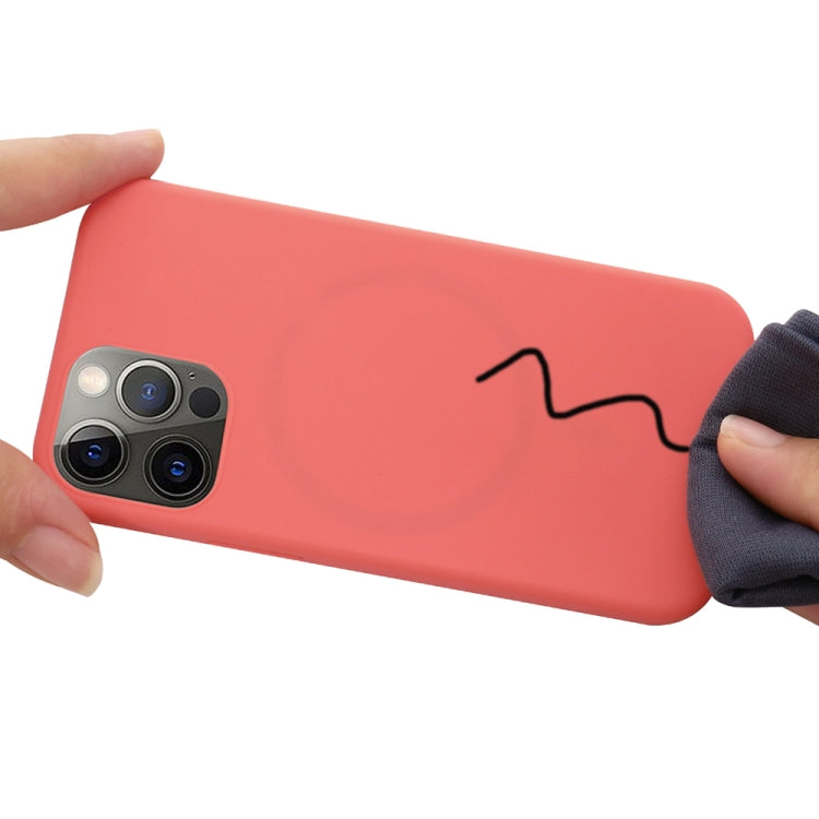 For iPhone 15 Pro Shockproof Silicone Magsafe Phone Case(Pink Orange) - iPhone 15 Pro Cases by buy2fix | Online Shopping UK | buy2fix