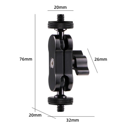360 Pivot Magic Arm Mount 1/4 inch Ball Head Bracket(Black) - Camera Gimbal by buy2fix | Online Shopping UK | buy2fix