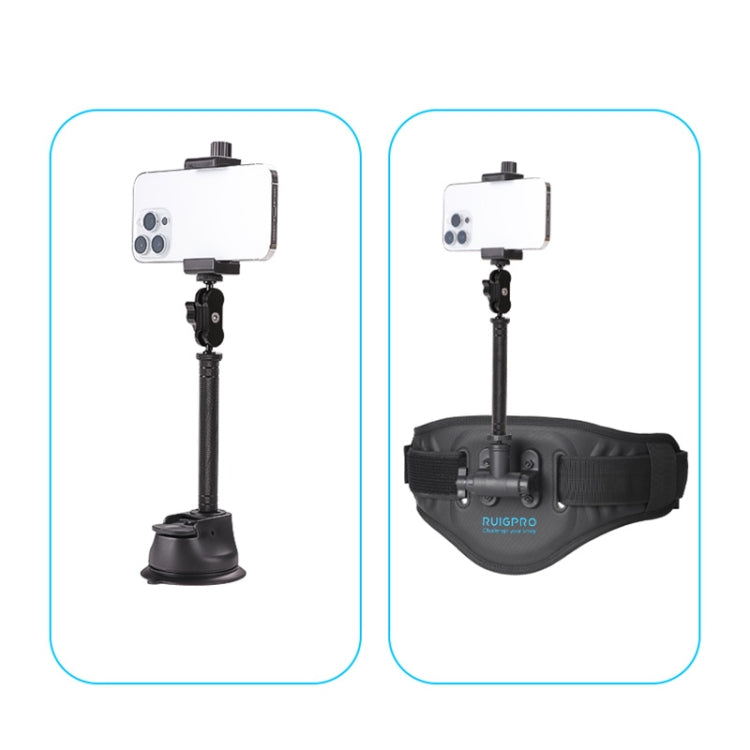 Diamond Texture Aluminum Alloy Extension Rod Tube(Black) by buy2fix