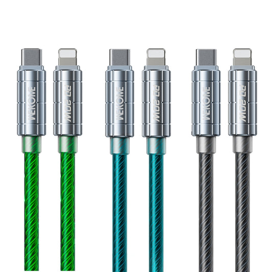 WK WDC-205 PD 20W USB-C/Type-C to 8 Pin Super Fast Charge Data Cable, Length: 1m(Black) - 2 in 1 Cable by WK | Online Shopping UK | buy2fix