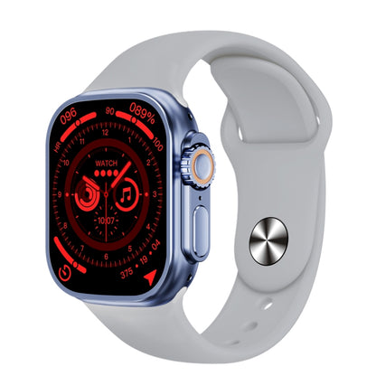 WS-E9 Ultra 2.2 inch IP67 Waterproof Silicone Band Smart Watch, Support Heart Rate / NFC(Silver) by buy2fix