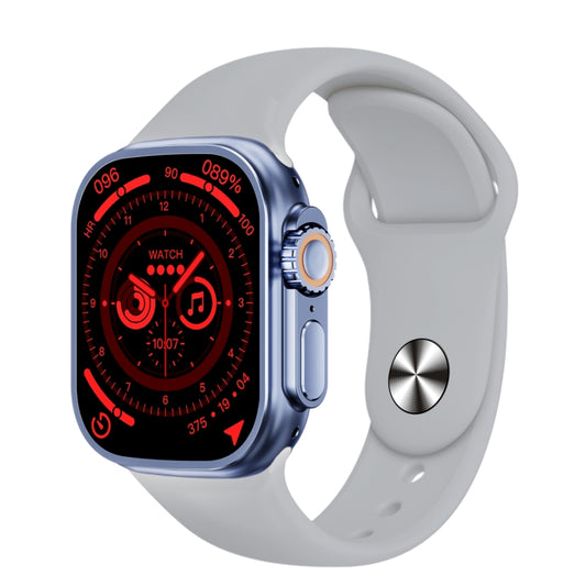 WS-E9 Ultra 2.2 inch IP67 Waterproof Silicone Band Smart Watch, Support Heart Rate / NFC(Silver) by buy2fix