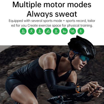 WS-E9 Ultra 2.2 inch IP67 Waterproof Silicone Band Smart Watch, Support Heart Rate / NFC(Black) by buy2fix