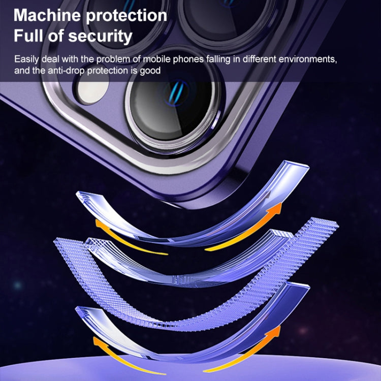 For iPhone 12 Frosted Metal Material Phone Case with Lens Protection(Dark Blue) by buy2fix