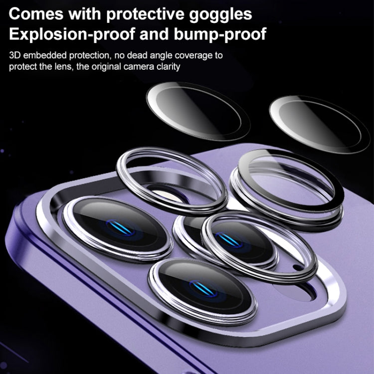 For iPhone 12 Frosted Metal Material Phone Case with Lens Protection(Dark Blue) by buy2fix