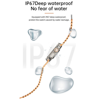 WS-E9 Ultra 2.2 inch IP67 Waterproof Ocean Silicone Band Smart Watch, Support Heart Rate / NFC(Blue) by buy2fix