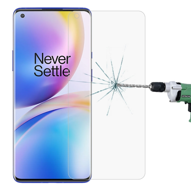 For OnePlus 8 Pro Half-screen Transparent Tempered Glass Film - OnePlus Tempered Glass by DIYLooks | Online Shopping UK | buy2fix