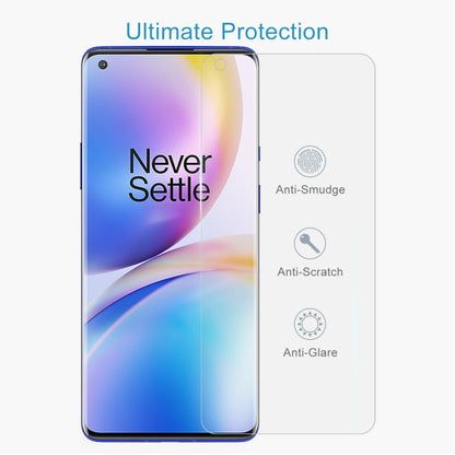 For OnePlus 8 Pro Half-screen Transparent Tempered Glass Film - OnePlus Tempered Glass by DIYLooks | Online Shopping UK | buy2fix