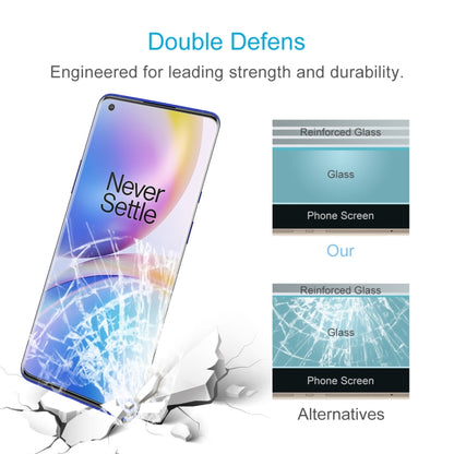 For OnePlus 8 Pro Half-screen Transparent Tempered Glass Film - OnePlus Tempered Glass by DIYLooks | Online Shopping UK | buy2fix