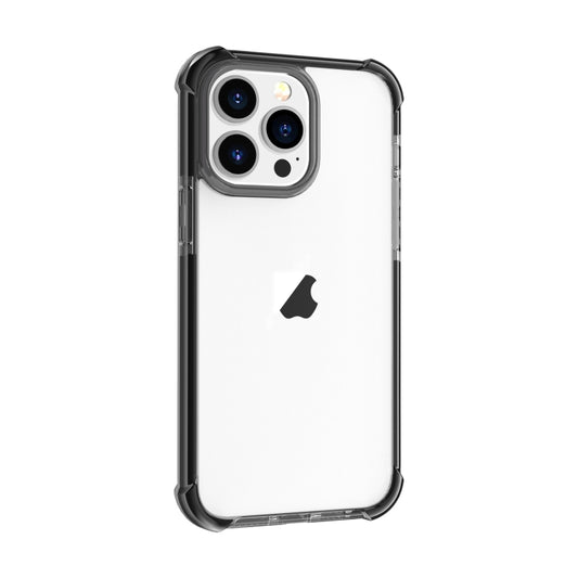 For iPhone 15 Pro Max Four-corner Shockproof TPU Hybrid Acrylic Phone Case(Black) - iPhone 15 Pro Max Cases by buy2fix | Online Shopping UK | buy2fix