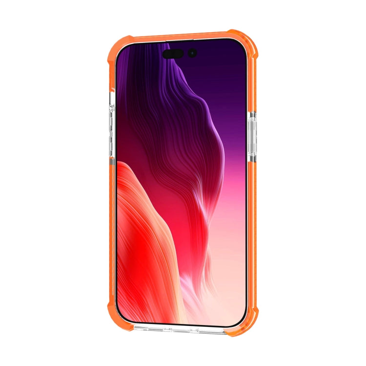 For iPhone 15 Pro Four-corner Shockproof TPU Hybrid Acrylic Phone Case(Orange) - iPhone 15 Pro Cases by buy2fix | Online Shopping UK | buy2fix