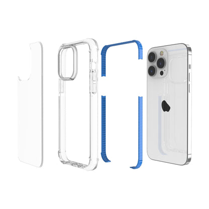 For iPhone 15 Pro Four-corner Shockproof TPU Hybrid Acrylic Phone Case(Blue) - iPhone 15 Pro Cases by buy2fix | Online Shopping UK | buy2fix