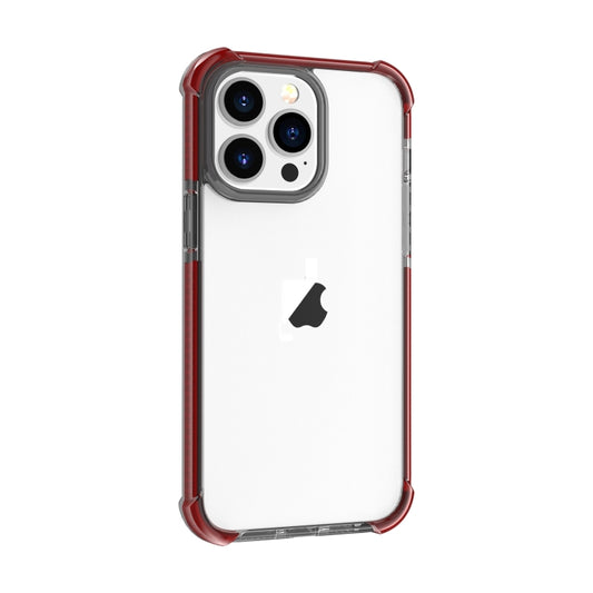 For iPhone 15 Pro Four-corner Shockproof TPU Hybrid Acrylic Phone Case(Brown) - iPhone 15 Pro Cases by buy2fix | Online Shopping UK | buy2fix