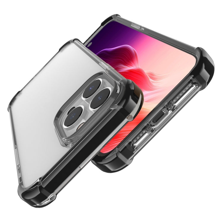 For iPhone 15 Pro Four-corner Shockproof TPU Hybrid Acrylic Phone Case(Black) - iPhone 15 Pro Cases by buy2fix | Online Shopping UK | buy2fix