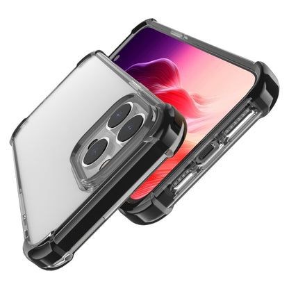 For iPhone 15 Pro Four-corner Shockproof TPU Hybrid Acrylic Phone Case(Black) - iPhone 15 Pro Cases by buy2fix | Online Shopping UK | buy2fix