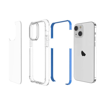 For iPhone 15 Plus Four-corner Shockproof TPU Hybrid Acrylic Phone Case(Blue) - iPhone 15 Plus Cases by buy2fix | Online Shopping UK | buy2fix