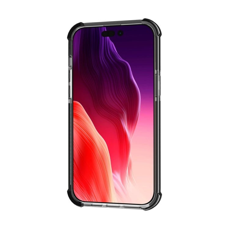 For iPhone 15 Plus Four-corner Shockproof TPU Hybrid Acrylic Phone Case(Black) - iPhone 15 Plus Cases by buy2fix | Online Shopping UK | buy2fix