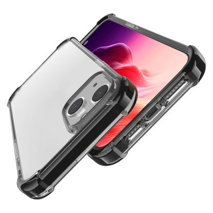 For iPhone 15 Plus Four-corner Shockproof TPU Hybrid Acrylic Phone Case(Black) - iPhone 15 Plus Cases by buy2fix | Online Shopping UK | buy2fix
