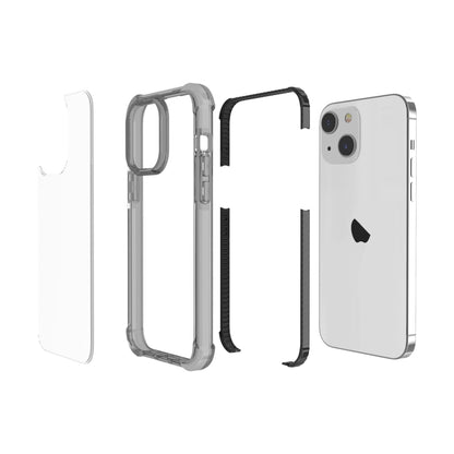 For iPhone 15 Plus Four-corner Shockproof TPU Hybrid Acrylic Phone Case(Black) - iPhone 15 Plus Cases by buy2fix | Online Shopping UK | buy2fix