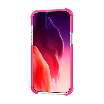 For iPhone 15 Four-corner Shockproof TPU Hybrid Acrylic Phone Case(Pink) - iPhone 15 Cases by buy2fix | Online Shopping UK | buy2fix