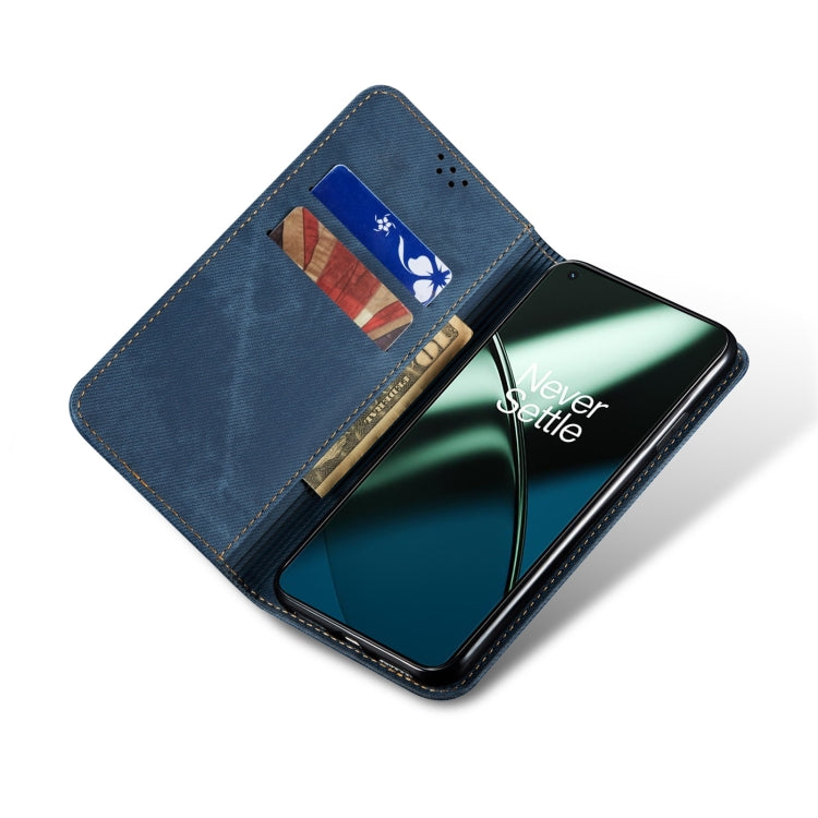 For Xiaomi 13 Lite / Civi 2 Denim Texture Flip Leather Phone Case(Blue) - Xiaomi Cases by buy2fix | Online Shopping UK | buy2fix