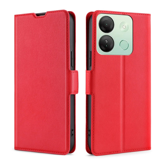 For Infinix Smart 7 HD Ultra-thin Voltage Side Buckle Horizontal Flip Leather Phone Case(Red) - Infinix Cases by buy2fix | Online Shopping UK | buy2fix