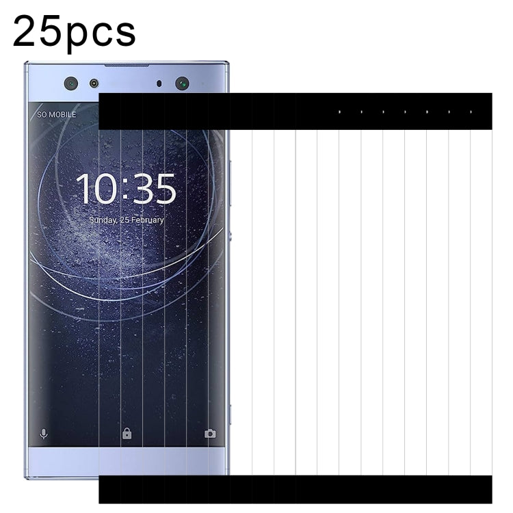 For Sony Xperia XA2 Ultra 25pcs 3D Curved Edge Full Screen Tempered Glass Film by buy2fix