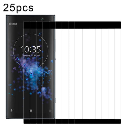 For Sony Xperia XA2 Plus 25pcs 3D Curved Edge Full Screen Tempered Glass Film by buy2fix