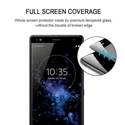 For Sony Xperia XZ2 25pcs 3D Curved Edge Full Screen Tempered Glass Film by buy2fix
