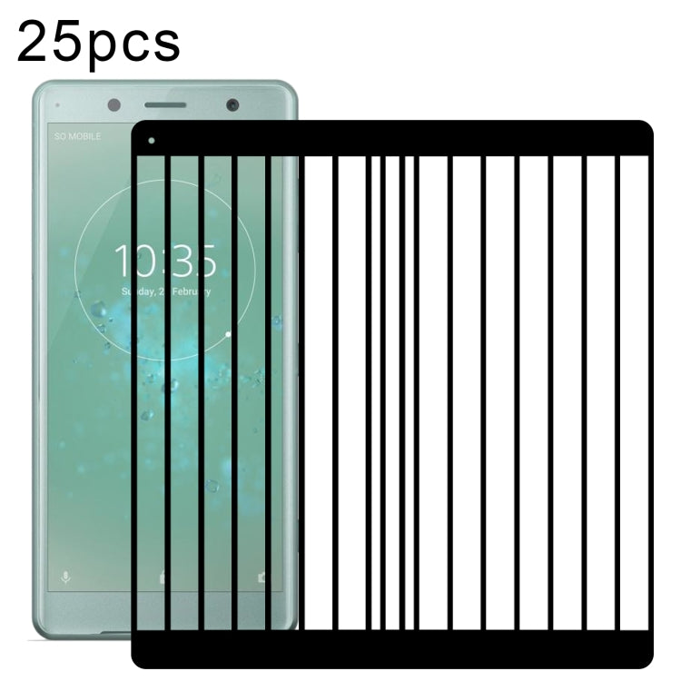 For Sony Xperia XZ2 Compact 25pcs 3D Curved Edge Full Screen Tempered Glass Film by buy2fix