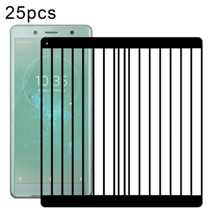 For Sony Xperia XZ2 Compact 25pcs 3D Curved Edge Full Screen Tempered Glass Film by buy2fix