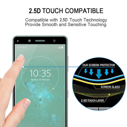 For Sony Xperia XZ2 Compact 25pcs 3D Curved Edge Full Screen Tempered Glass Film by buy2fix