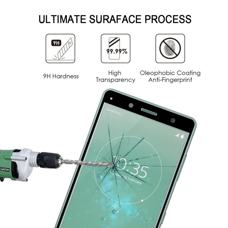 For Sony Xperia XZ2 Compact 25pcs 3D Curved Edge Full Screen Tempered Glass Film by buy2fix